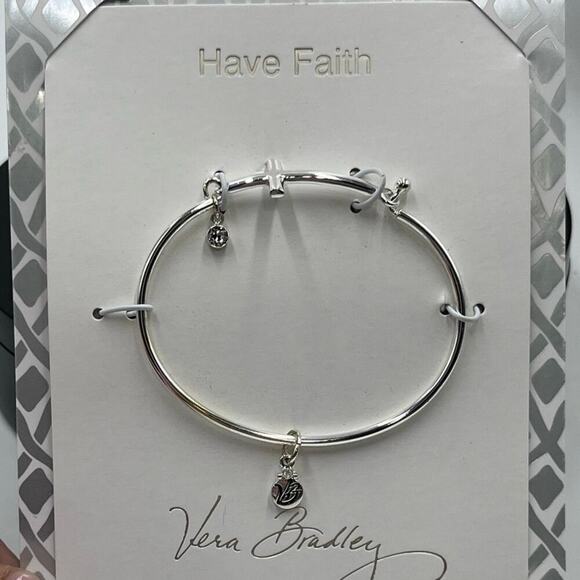 VERA BRADLEY SILVER PLATED HAVE FAITH CROSS BRACELET NWT MSRP
$34 - Picture 1 of 12